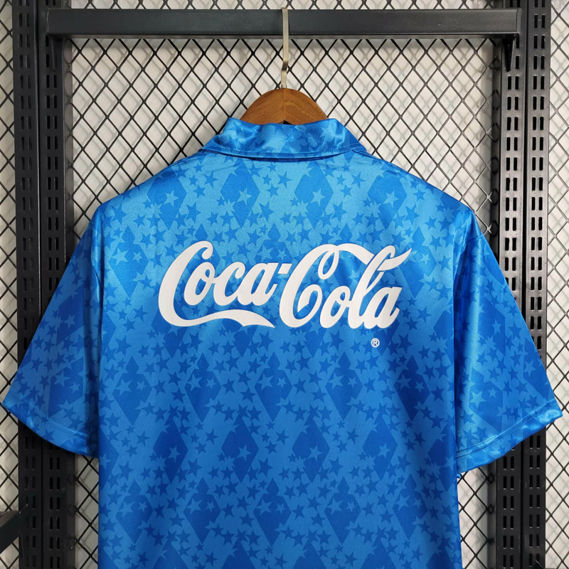 Camisa Cruzeiro Home 1993/94 - Retrô Finta Masculino - Azul