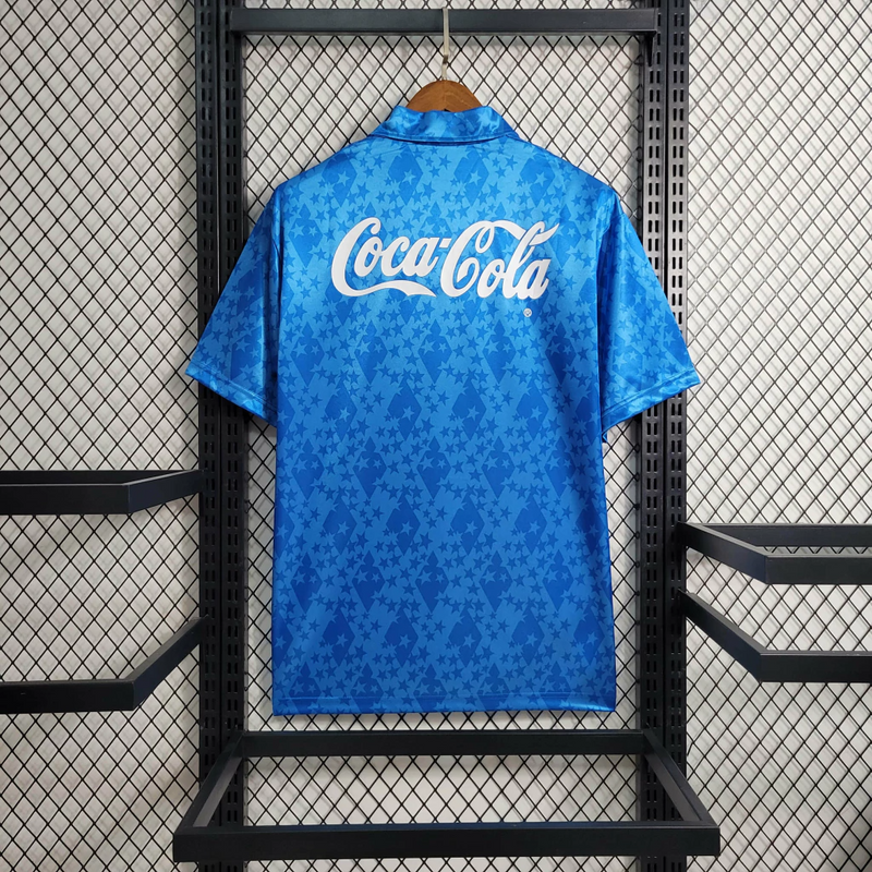 Camisa Cruzeiro Home 1993/94 - Retrô Finta Masculino - Azul