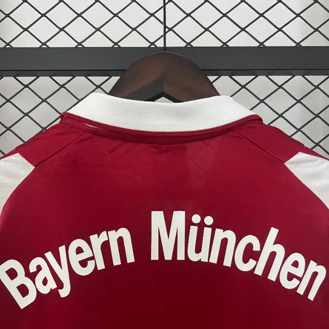 Camisa Bayern de Munique Home 2004/05 - Retrô Adidas Masculino - Vermelho e Branco