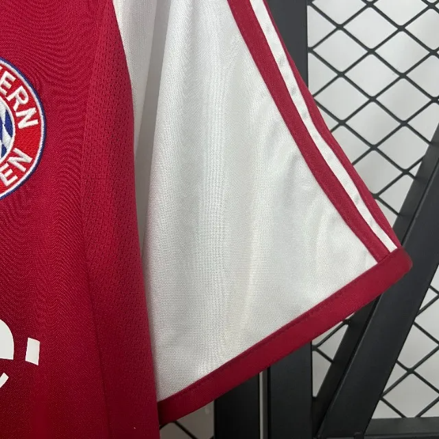 Camisa Bayern de Munique Home 2004/05 - Retrô Adidas Masculino - Vermelho e Branco