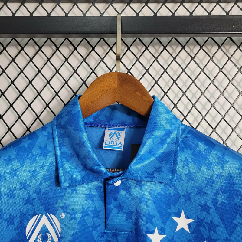 Camisa Cruzeiro Home 1993/94 - Retrô Finta Masculino - Azul