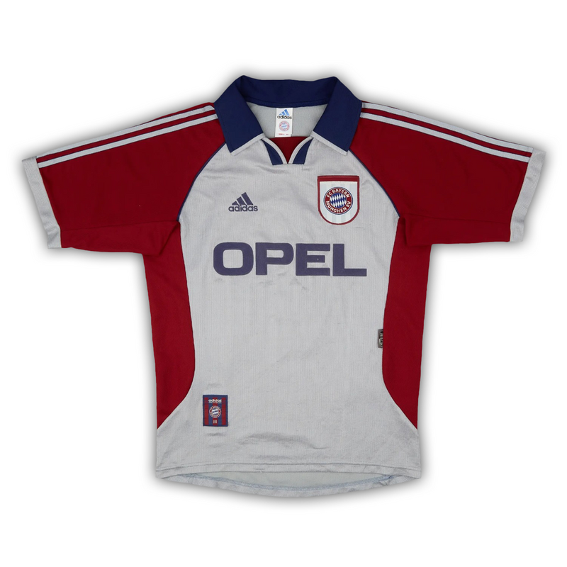 Camisa Bayern de Munique Third 1999/00 - Retrô Adidas Masculino - Branco e Vermelho