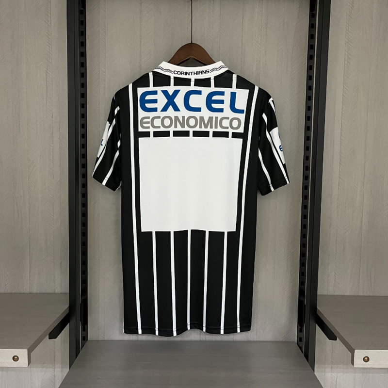 Camisa Corinthians Away 1996/97 - Retrô Penalty Masculino - Preto e Branco