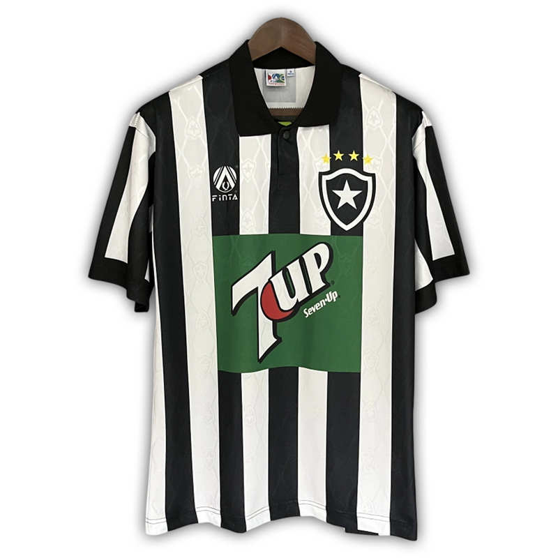 Camisa Botafogo Home 1995/96 - Retrô Finta Masculino - Preto e Branco
