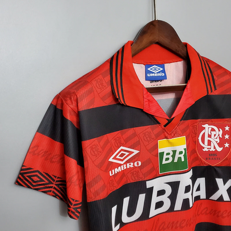 Camisa Flamengo Home 1995/96 - Retrô Umbro Masculino - Vermelho