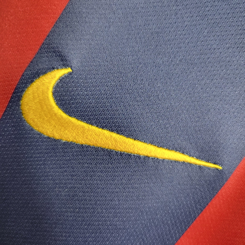 Camisa Barcelona Home 2014/15 - Retrô Nike Masculina - Azul e Grená