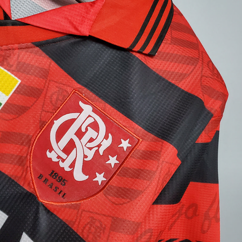 Camisa Flamengo Home 1995/96 - Retrô Umbro Masculino - Vermelho
