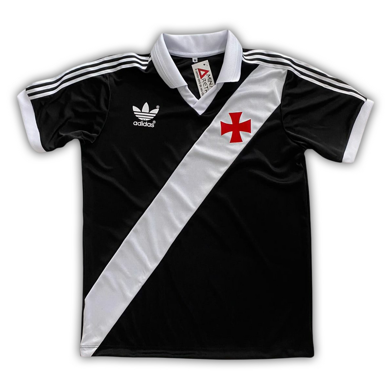 Camisa Vasco Home 1988/89 - Retrô Adidas Masculino - Preto