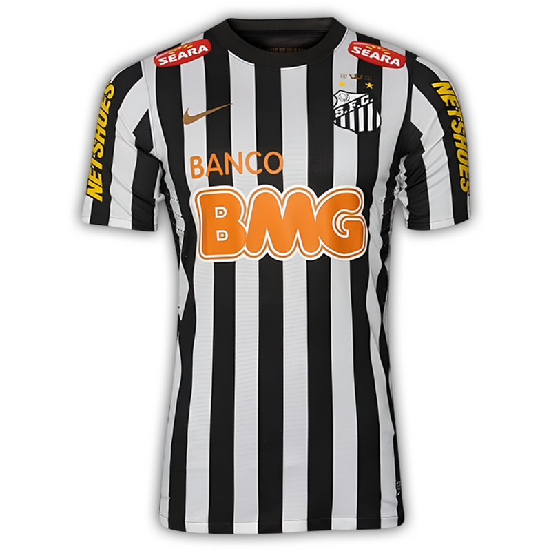 Camisa Santos Away 2012/13 - Retrô Nike Masculino - Branco e Preto