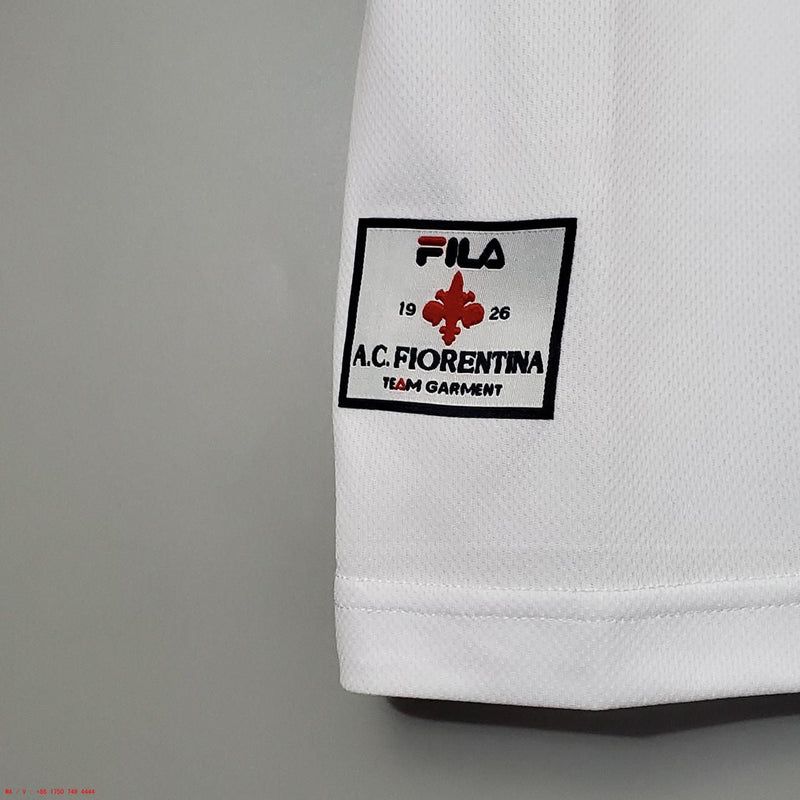 Camisa Fiorentina Away 1998/99 - Retrô Fila Masculino - Branco e roxo