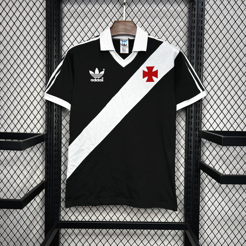 Camisa Vasco Home 1988/89 - Retrô Adidas Masculino - Preto