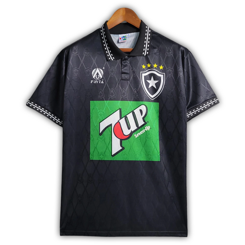 Camisa Botafogo Third 1995/96 - Retrô Finta Masculino - Preto